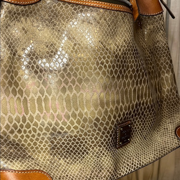 Dooney & Bourke Erica Snakeskin-embossed Leather Hobo Shoulder Bag - Picture 8 of 8